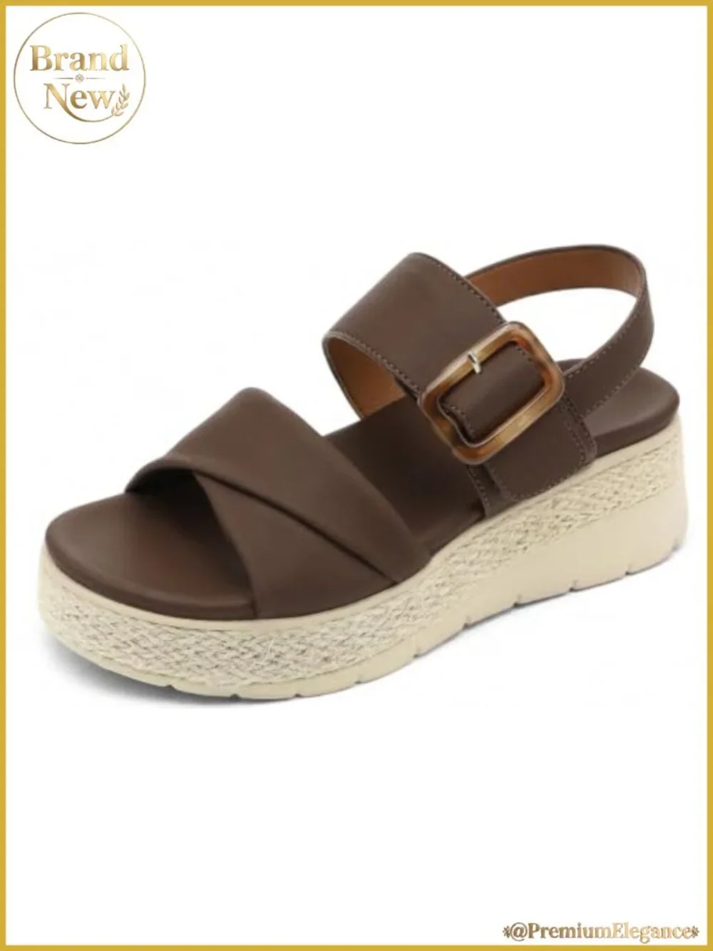 Women's Orthopedic Low Wedge Platform Sandals Arch Support Espadrille